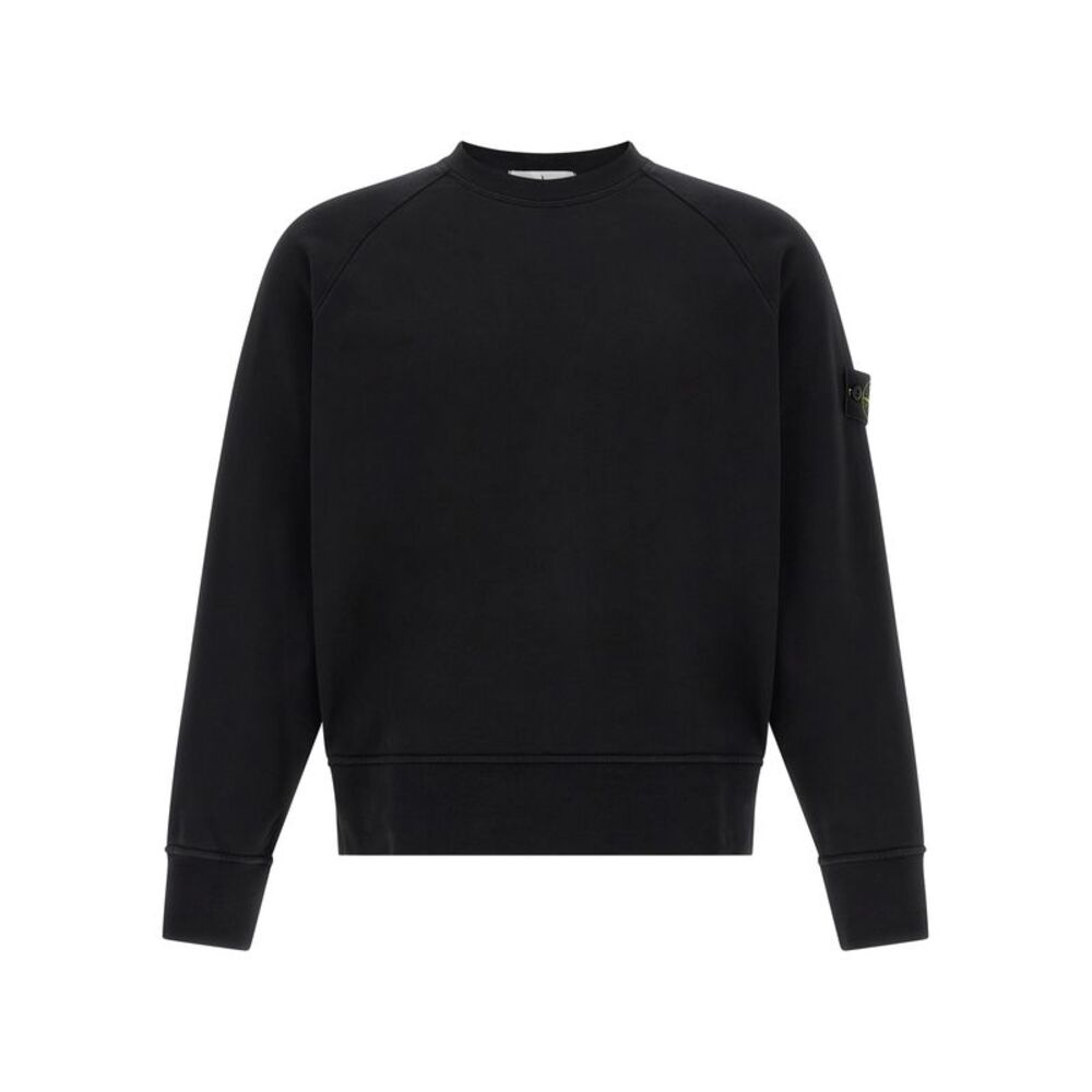 Stone Island Black Cotton Men's Sweatshirt